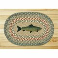 Capitol Importing Co Capitol Importing Fish - 10 in. x 15 in. Hand Printed Oval Swatch 81-009F